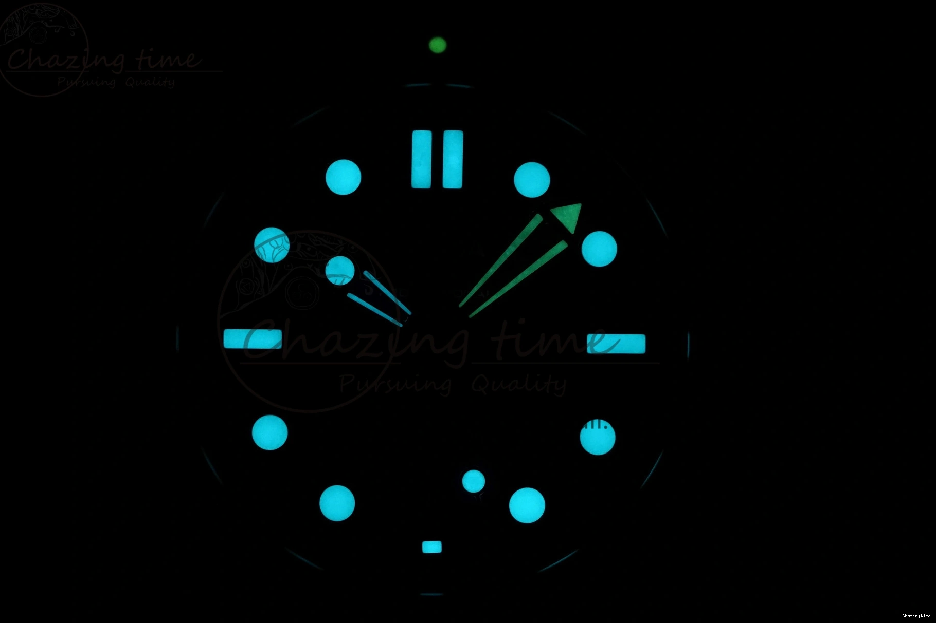 0322 Seamaster Diver 300M ZF 1:1 Best Edition Green Ceramic Green Dial on SS Bracelet A BestValue 7825